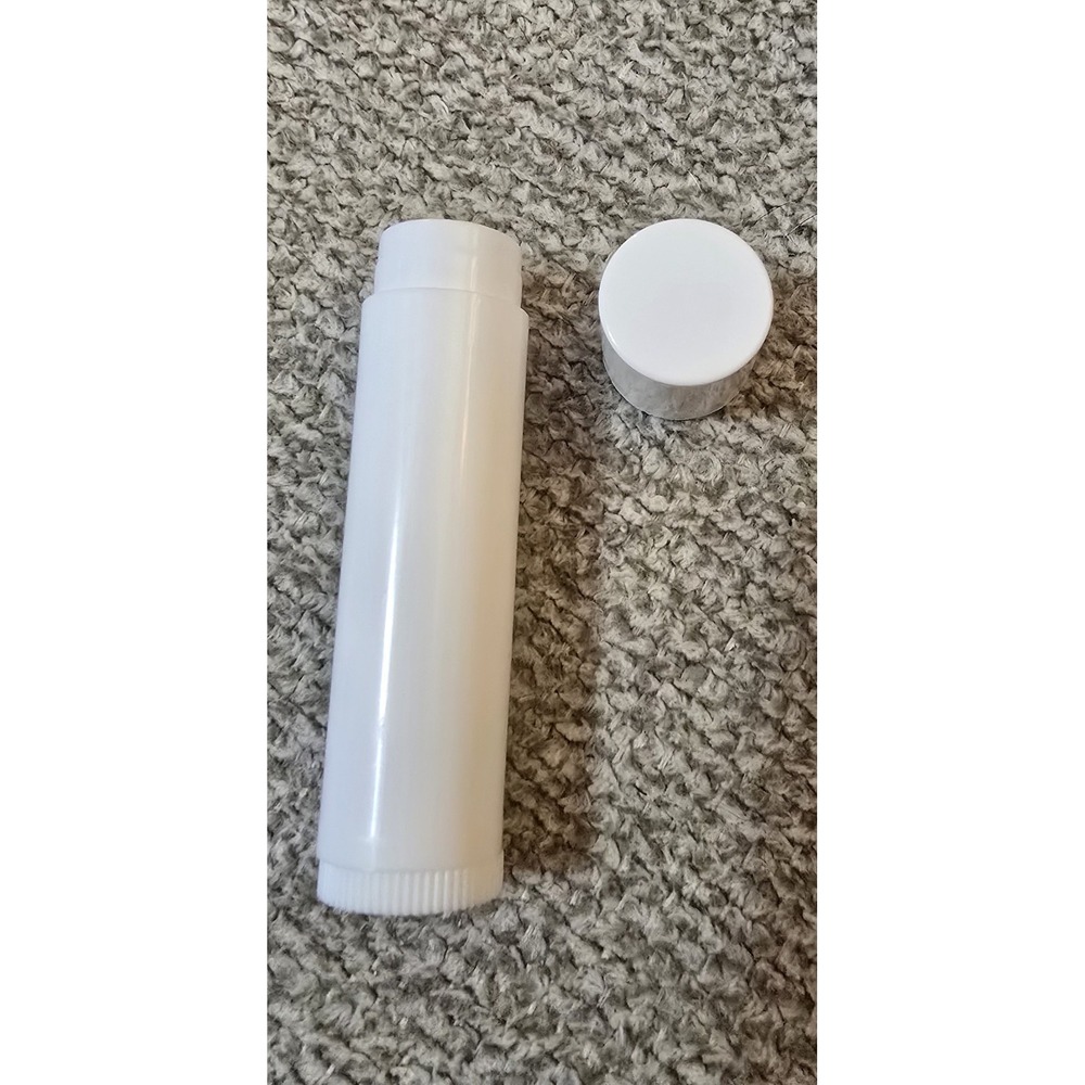 30 New (Empty) White Lip Balm Tubes & Caps Chapstick Containers BPA FREE!